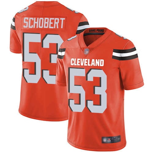 Cleveland Browns Joe Schobert Men Orange Limited Jersey 53 NFL Football Alternate Vapor Untouchable